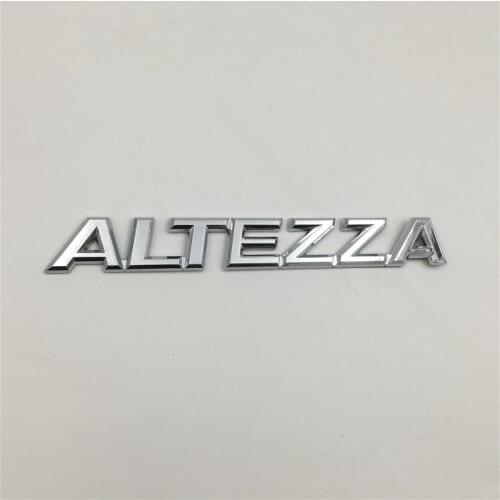 For Altezza Emblem Rear Boot Trunk Logo Badge Chrome Letters Stickers