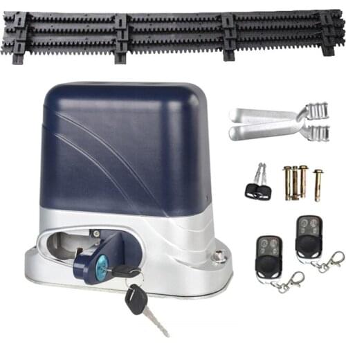 Home Gate use electrical automatic sliding gate door opener motor remote control operator with 4m nylon rack full kit 1200kg