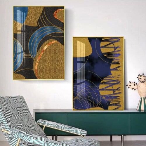 Nordic Canvas Posters And Prints Wall Art Geometric Painting Wall Pictures for Home Decoration, Marble Wall Décor