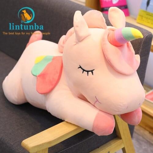 40/60cm Ins unicorn doll kawaii stuffed animal unicorn plush toy baby gift for Christmas birthday present Home Decoration