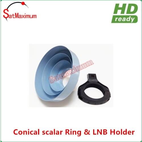 Conical Scalar Ring & 65mm Bracket Kit for C Band on a Ku Dish Antenna