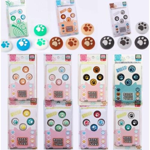 Cat Paw Claw Thumb Stick Grip Cap Joystick Cover For Nintendo Switch Lite NS Joy-Con Controller Wii U Gamepad Thumbstick Case