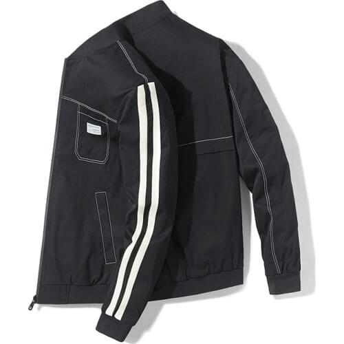 2020 New Jacket Men Autumn Youth Fashion Trend Stand Collar Tooling Jackets Student Casual Jacket Mens Fashion Clothing Trends