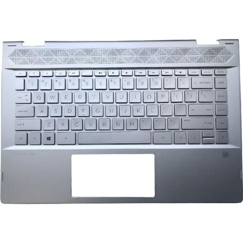 95% NEW Original Laptop Palmrest Upper Case US Keyboard For HP PAVILION X360 14-CD 14T-CD 14M-CD TPN-W131