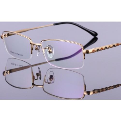 New Pure Titanium Spectacles Frame Myopia Spectacles High-grade Direct Selling IP Electroplated Business Fashion Spectacles Man