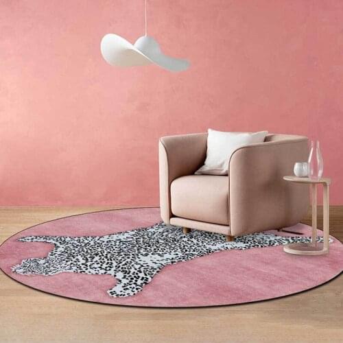 New lovely tiger skin 3D printing circular carpet childrens room game carpet / cartoon animal carpet series carpet