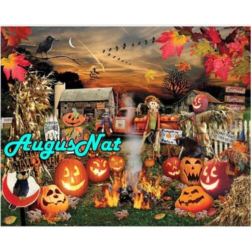 Pumkins diamond painting halloween deocrative daimond mosaic diamant borderie puzzle picture crows diamont embroidery stickers