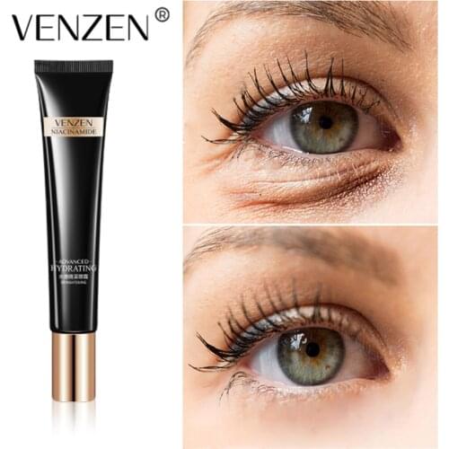 VENZEN Nicotinamide Eye Cream Moisturizing Hyaluronic acid Serum Anti Wrinkle Firming Improve Eye Bags AndDark Circles Skin Care