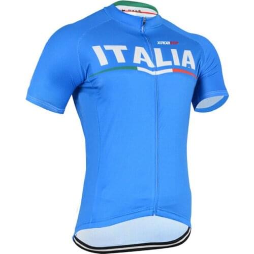 XIROATOP Italy Summer Short Sleeve Cycling Jersey Mountain Bicycle Clothing Maillot Ropa Ciclismo Racing Bike Clothes Jerseys