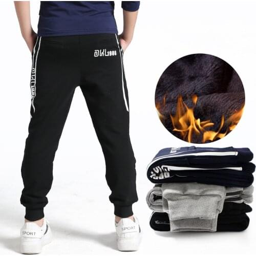 Winter Thick Boys Pants Kids Jeans 2018 Casual Autumn Cotton Elastic Waist Pants for Boy jeans kids Clothing Children Trousers