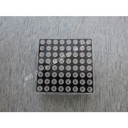 10pcs/lot 3MM 8X8 red common anode high 7mm32 * 32 LED dot matrix digital control module