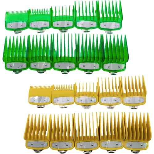 10PCS Barber Shop Styling Guide Comb Hair Trimmer Clipper Oil Head Limit Comb