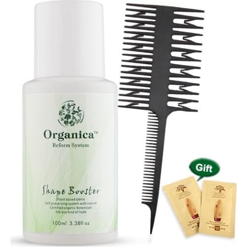 100ml Organic Shape Booster hair treatment straightening spa natural hair products get free comb for all styles of hair