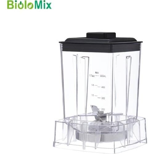 17-Ounce 500ml Dry Grains Grinding Container jug jar Dry Grinder Blades Assemblied