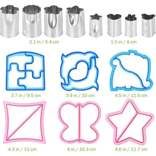 18 Pcs/Set Diy Kitchen Supplies Sandwich Mold Toast Cake Mold Bread Cutters Set Vegetable Love Baking Mold