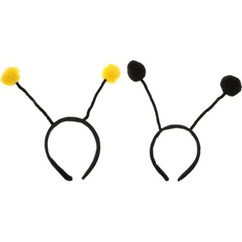 2/set ' Insect Antennae Headband Bumble Bee Ant Alien Costume Hair Accessories For Girls And Women On Festival Fancy Parties