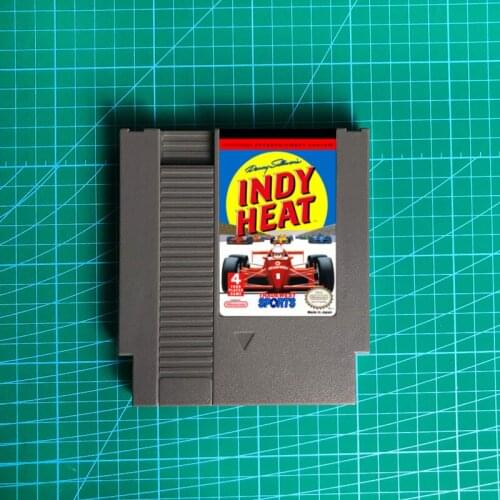 Danny Sullivans Indy Heat - 72 pins 8bit game cartridge
