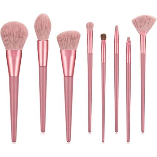 8pcs Soft Makeup Brushes Set Professional Cosmetic Powder Foundation Eyeliner Shadow Eyebrow Lip Brush Beauty Make up Tools Kit