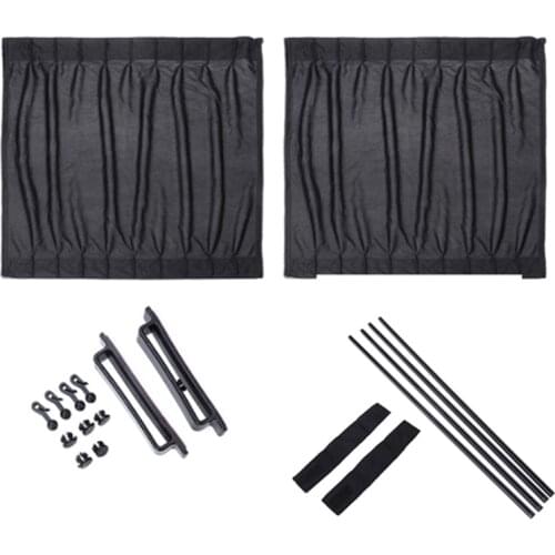 Car Side Window Curtain Car Window Shield Sliding Mesh Sun Shades Uv Protection Auto Rear Windshield Sun Block