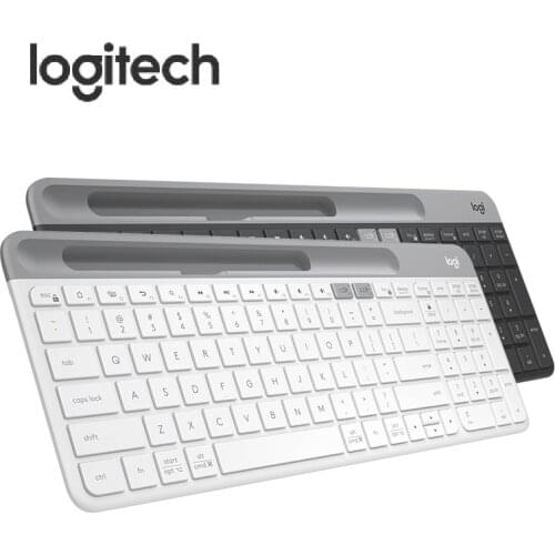 Logitech K580 Slim Multi-Device Wireless Keyboard Bluetooth/USB Receiver,Easy Switch,Desktop,Tablet,Smartphone,Laptop Compatible