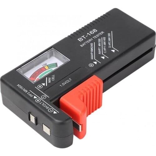 BT-168 Digital Battery Tester Battery Capacity Volt Checker Portable Universal Digital Battery Tester For AA AAA