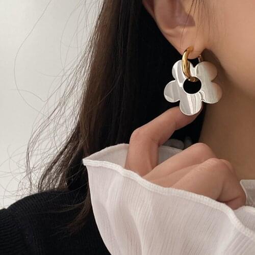 Hot Trendy Cute Nickel Free Earrings Fashion Jewelry Earrings Square Stud Earrings For Women Brincos Statement Earrings
