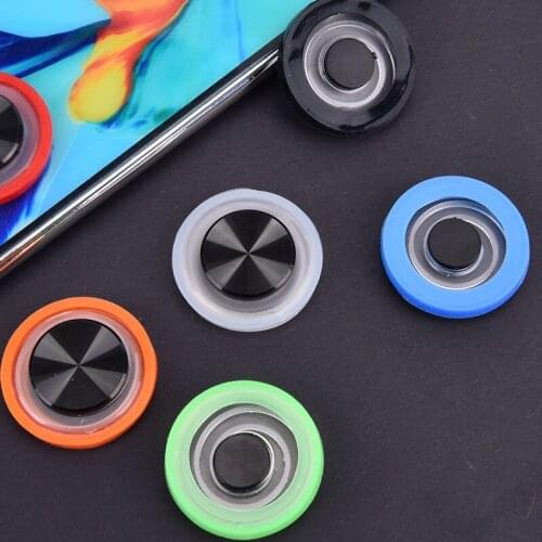 Round Game Joystick For Mobile Phone Rocker Tablet Android Iphone Metal Button Controller Easy Chicken Dinner With Suction Cup