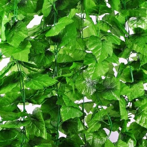 12PCS Artificial Vine DIY Hanging Vine Artificial Garland With Twist Tie Artificial Ivy Leaf Garland Plants Fake Foliage Creeper