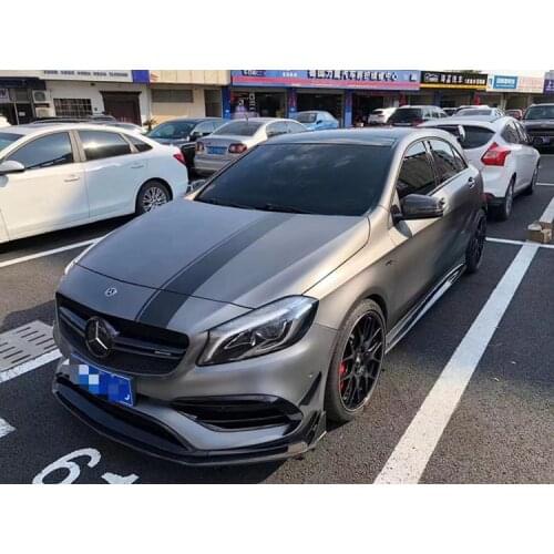 Suit For Cla260 Benz Cla45 a A45 Refitting Carbon Fiber Lip Bar Wind Knife Front Spoiler