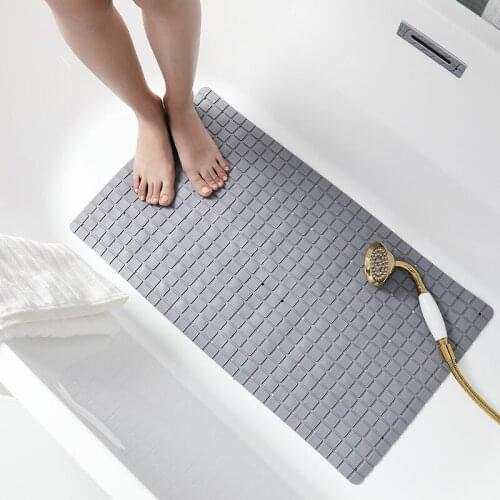 Thickness PVC Bathroom Anti-slip Mat Bath Shower Mat Floor Cushion Bathtub Mat Massage Mat with Suction Cup,Drain Hole