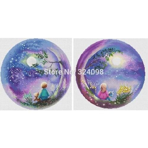 Little dreamer patterns Counted Cross Stitch 11CT 14CT 18CT DIY wholesale Chinese Cross Stitch Kits Embroidery Needlework Sets