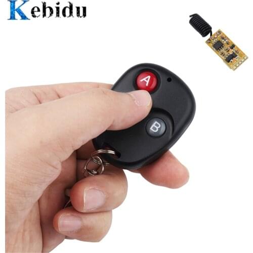 Kebidu 3.5V 5V 6V 9V 12V Mini Relay Wireless Switch Remote Control Power LED Lamp Controller Micro Receiver Transmitter System