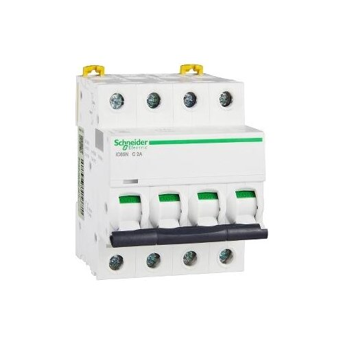 A9F18402 IC65N 4P C2A 4P | 2A | C | 6KA IC65 miniature circuit breaker