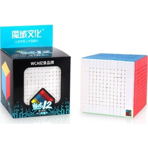 Moyu Meilong Stickerless 12x12x12 Magic Cube Profissional 12 Layers Puzzle for Adults Antistress 12x12 Cubes Toys for Children