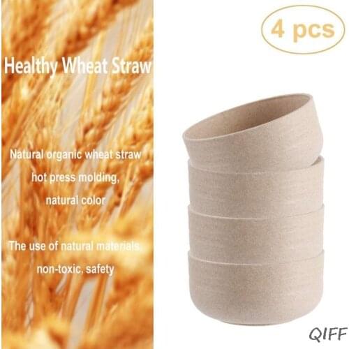 Unbreakable Cereal Bowls, Wheat Straw Bowls- 3 oz.for One Bowl (4 Pieces)