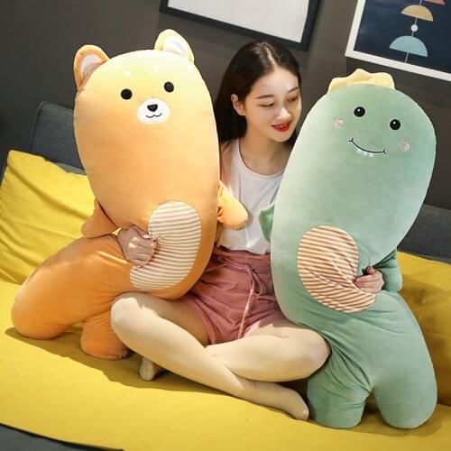 New Fat Bear Plush Toys Sheep Dinosaur Pillow Stuffed Animal Cushion Dolls For Baby Kids Girls Christmas
