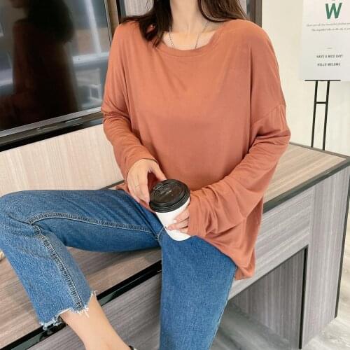 Autumn face mask T-shirt women 2021 long-sleeved sunscreen round neck plus size breathable top