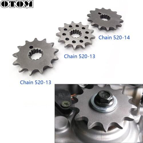 OTOM Motorcycle Small Sprocket 13/14 Teeth Pinion For ZONGSHEN NC250 NC Engine 250CC KAYO T6 K6 BSE J5 RX3 ZS250GY-3 4 Valves