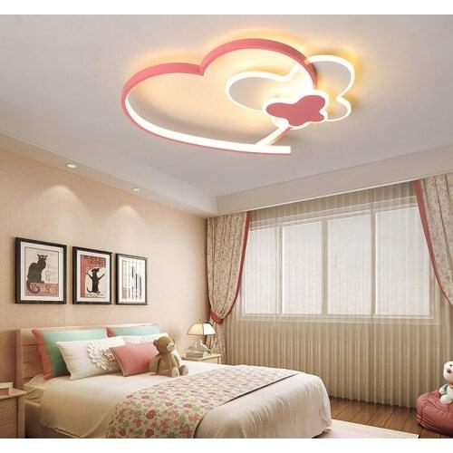 Nordic Modern Heart shaped Ceiling Lights Indoor Lighting Ceiling Lamps for Living Room Bedroom Children Room home Decor