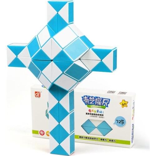 QIYI 72 Segments Magic RuleVariety Diy Elastic Changed Snake Cube Popular Twist Transformable Kid Puzzle Toy For Children
