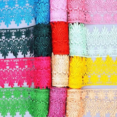 8cm width / 1M /2m/3m lace leaf edge DIY handmade materials sofa wide edge clothing embroidery accessories Bud silk
