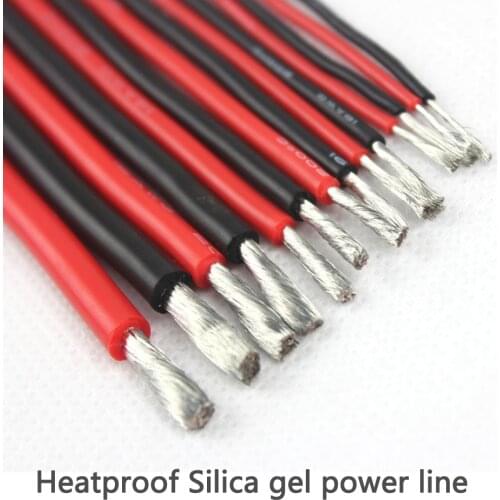 Silicon Wire 22/20/18/16/14/12/10 AWG Heatproof Soft Silicone Silica Gel Wire Cable for RC lipo battery