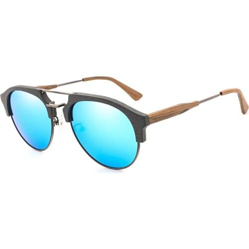 2019 New Wooden Sunglasses Men/Women Polarized Sun glasses Retro Grain Metal Plate UV400