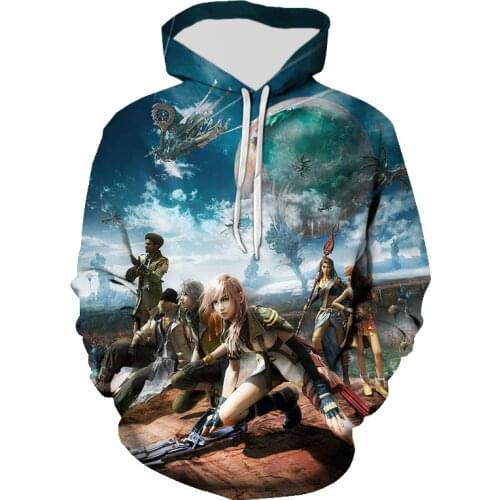 Final Fantasy Fashion Men Women Children Sweatshirts Cool 3D Printed Casual Boy Girl Kids Hoodies Streetwear Long Sleeve Tops