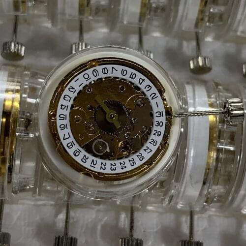 Tianjin ST6 movement watch movement accessories Womens gold mechanical movement three needle three point calendar