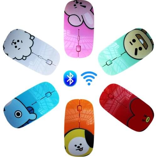 USB Wireless Mouse Mute LED Lights Mouse Wireless Optical Ergonomic Battery Gaming Mouse Notebook Computer Mouse