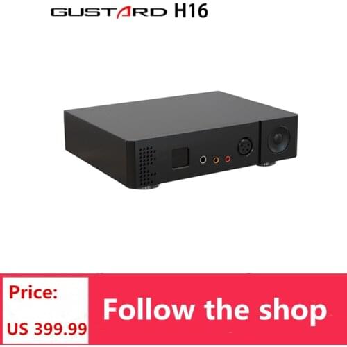 GUSTARD H16 Headphone Amplifier High Resolution OLED Display XLR/RCA Balanced Headphone Amplifier Pre Amplifier