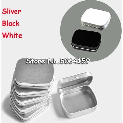 100pcs Mint tin box small gift box jewelry chewing gum box iron mini small Aberdeen phone card packaging container of pills