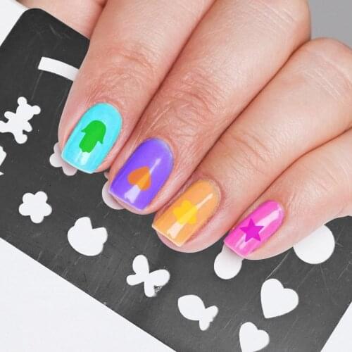 1Pcs Hot Various Pattern Nail Art Stamping Plates Nail Art Stamp Stencil Printing Template DIY Design