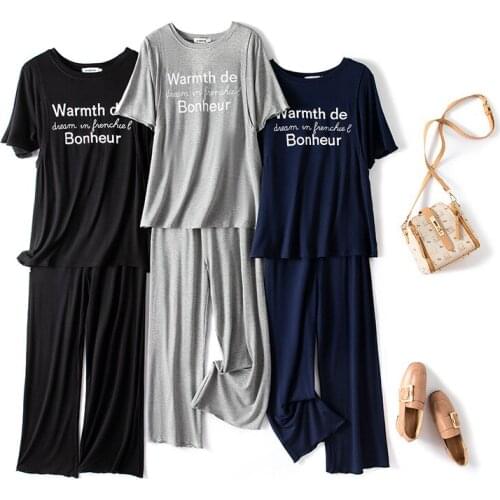 2 PCs/Set Modal Maternity Nursing Pajamas Pregnancy Postpartum Breastfeeding Home Clothes For Pregnant Women Sleep Nightwear